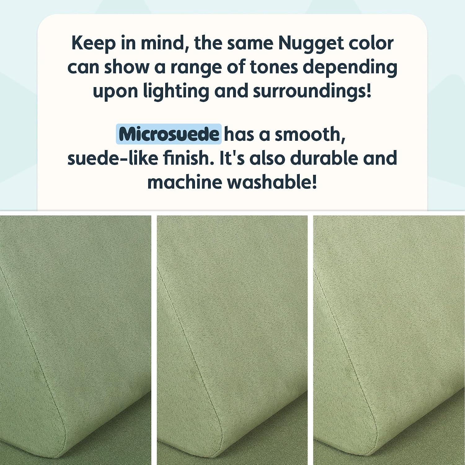 Nugget - The Original Play Couch for Kids - Modular Foam Children's Sofa for Playroom, Imagination, & Creative Open Ended Play - Washable & Convertible Playroom Furniture, Bamboo