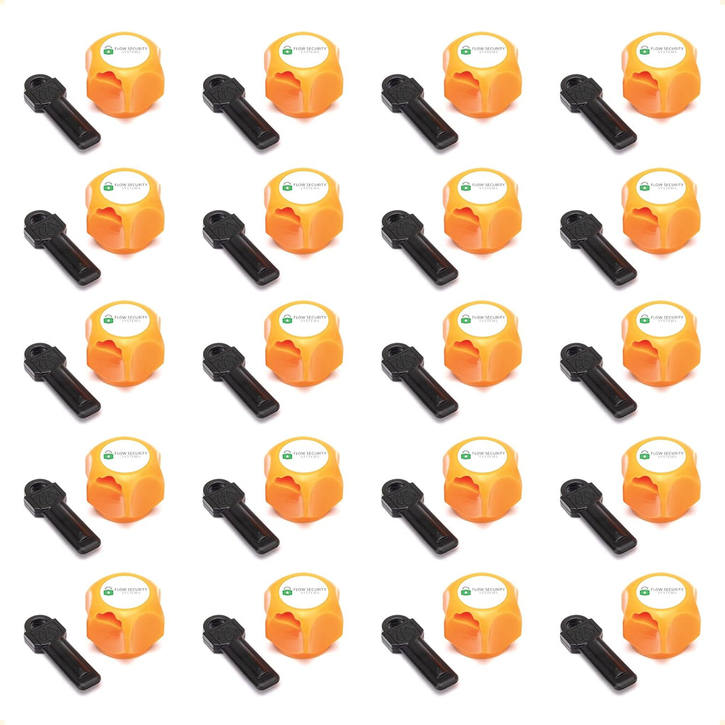 Faucet Lock III | Magnetic Key | Prevents Water Theft & Secures Outdoor Bibbs | Promotes Water Conservation | Fits Most Outdoor Hose Bibbs | Keyed the Same | 20 Pack