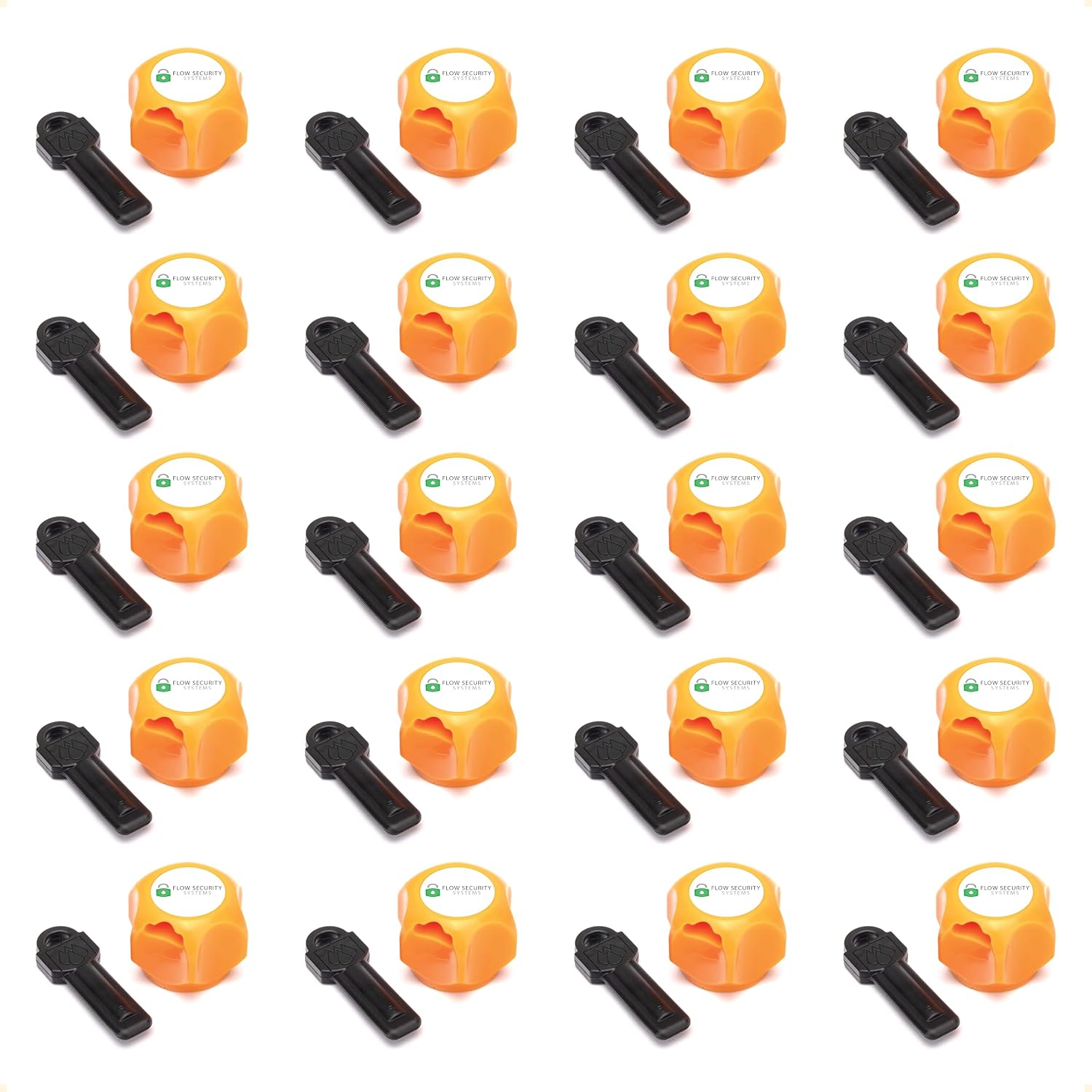 Faucet Lock III | Magnetic Key | Prevents Water Theft & Secures Outdoor Bibbs | Promotes Water Conservation | Fits Most Outdoor Hose Bibbs | Keyed the Same | 20 Pack