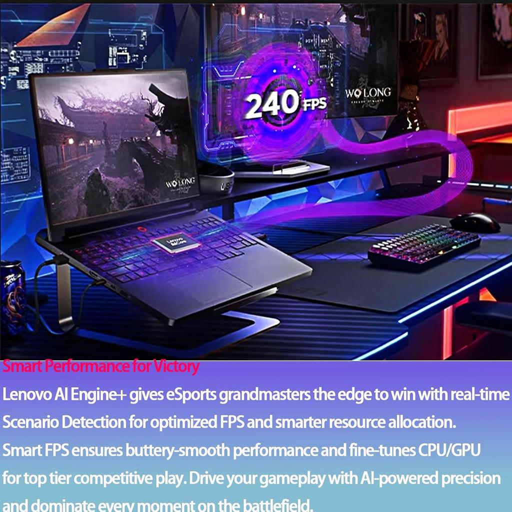 Lenovo Legion Pro 7i, Gen 10 Laptop for Gaming, 240 Hz, Intel Ultra 9 275HX 24C (Up to 5.4 GHz), NVIDIA GeForce RTX 5080, 16' OLED Display, Per-Key RGB Backlit, 64GB DDR5, 2TB SSD, Win 11 Pro