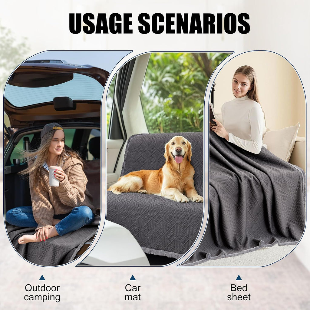 Waterproof L Shaped Sectional Couch Covers Blanket 2 Piece Sectional Sofa Cover Washable L Shape Sofa Slipcover Jacquard Quilted Furniture Protector for Dogs Pets Cats (XX-Large, Dark Grey)