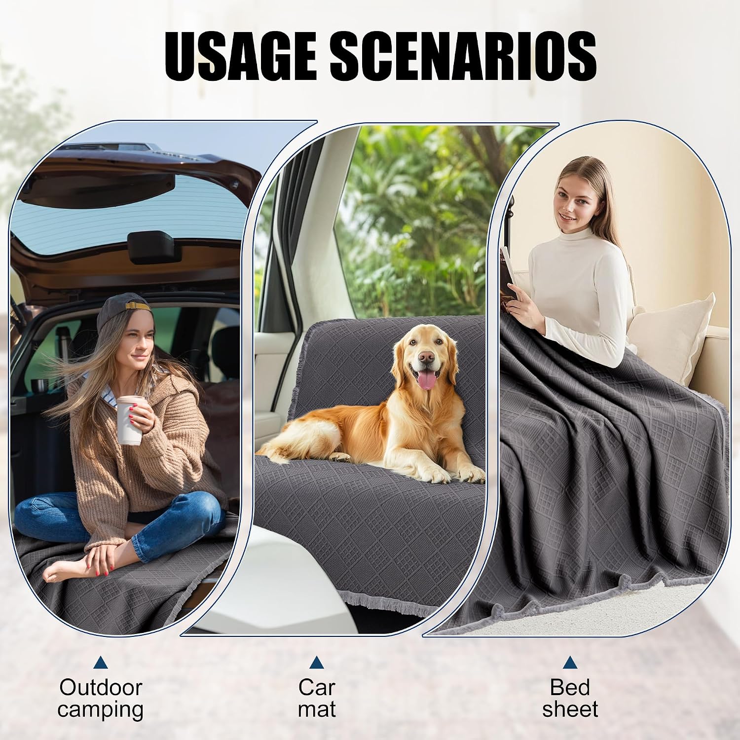 Waterproof L Shaped Sectional Couch Covers Blanket 2 Piece Sectional Sofa Cover Washable L Shape Sofa Slipcover Jacquard Quilted Furniture Protector for Dogs Pets Cats (XX-Large, Dark Grey)