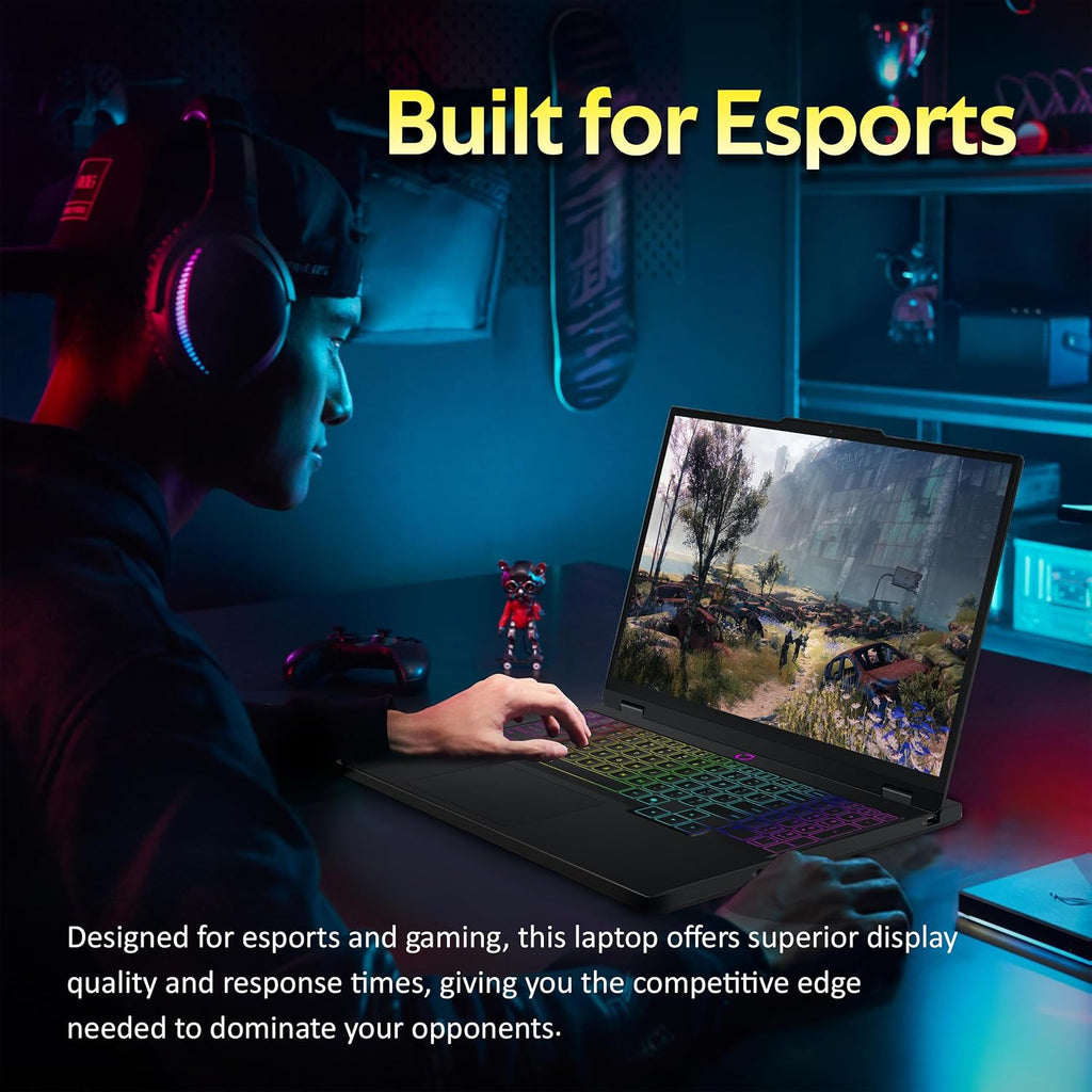 Lenovo Legion 5 15.1' WQXGA OLED 165Hz Gaming Laptop, Intel i9-14900HX, 32GB DDR5, 1TB SSD, NVIDIA GeForce RTX 5070 8GB GDDR7, RGB Backlit Keyboard, Wi-Fi 7, Win 11 Pro, Black, 1TB Docking Station Set