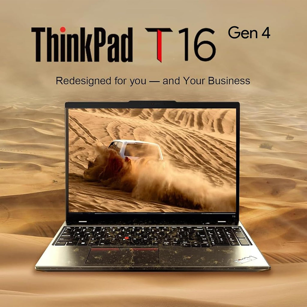 Oemgenuine Lenovo ThinkPad T16 Gen 4 16' WUXGA IPS Display, Intel Ultra 5-225U (Beats i7-1355U), 32GB DDR5, 512GB NVMe, Webcam, WiFi 6E + BT, RJ-45, Backlit KB, FP Reader, W11P, Business Laptop