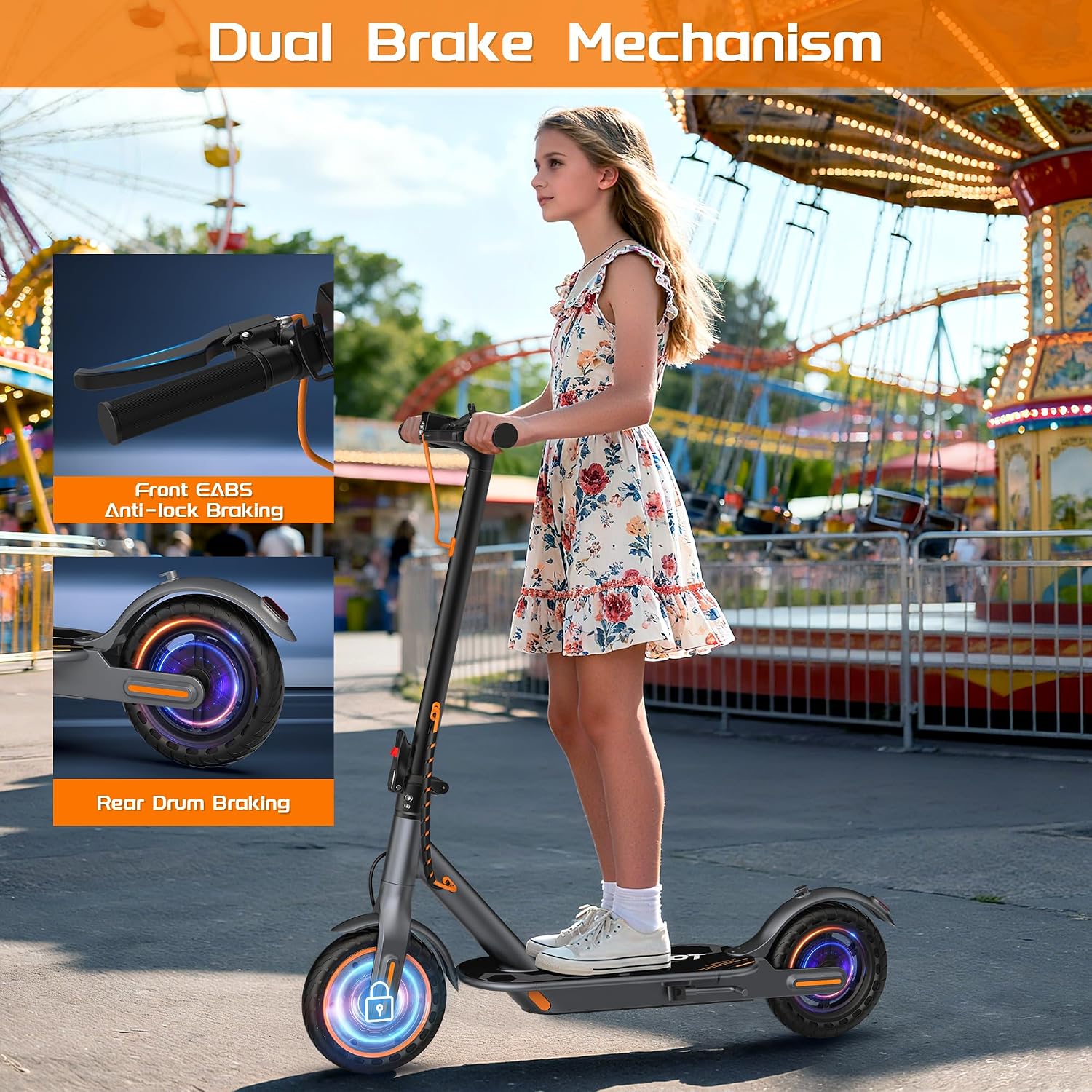 MAXSHOT Electric Scooter Adults & Big Kids, Top Speed 9/16/19MPH, 10/12/16/19Miles Range, 6.5'/8.5' Tires Folding Escooter, APP Control
