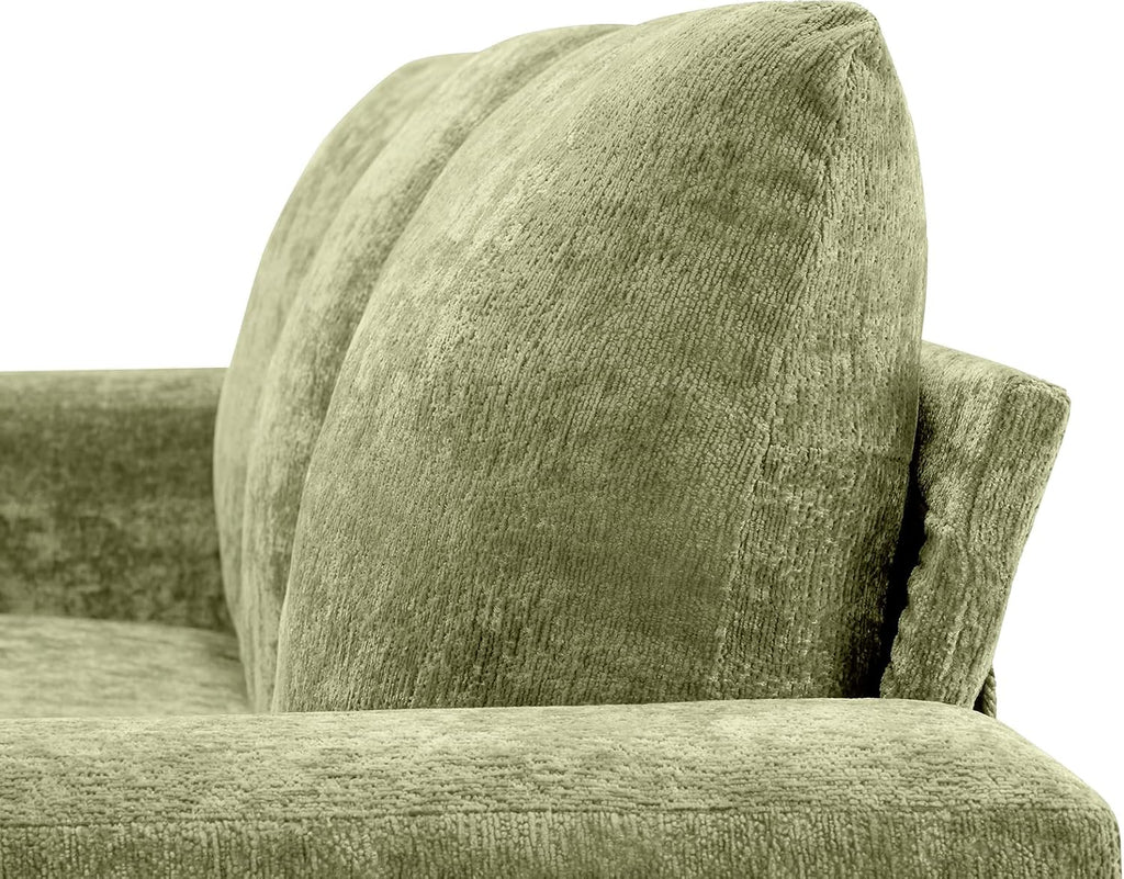 89' Green Couches for Living Room, 3 Seater Couch with Deep Seat, Oversized Loveseat Sofa for Apartment and Small Spaces