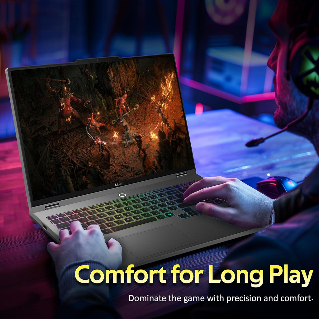 Lenovo Legion 5 16' WQXGA 240Hz Gaming Laptop, Intel Ultra 9 275HX, NVIDIA GeForce RTX 5060 8GB GDDR7, 64GB DDR5, 4TB SSD, 24-Zone RGB Backlit Keyboard, Win 11 Pro, Gray, 1TB Docking Station Set