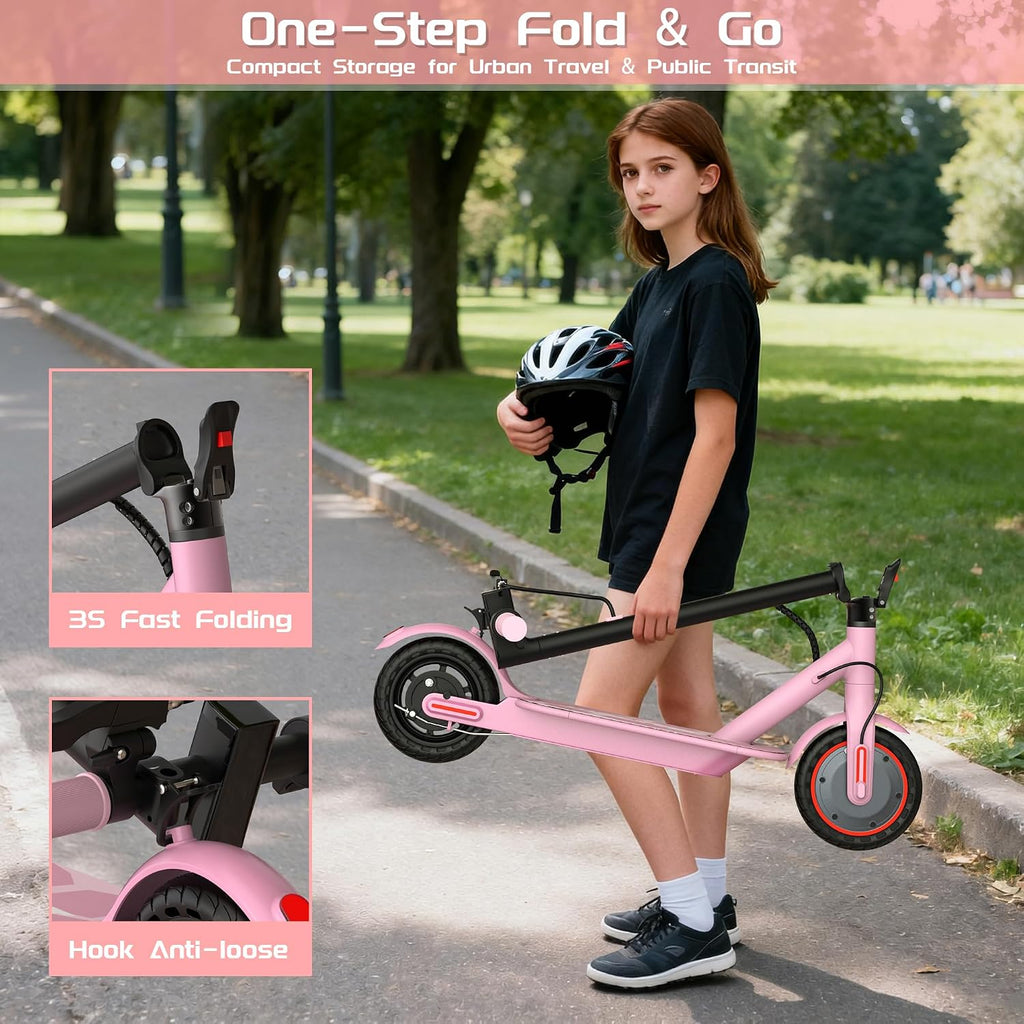 MAXSHOT Electric Scooter Adults & Big Kids, Top Speed 9/16/19MPH, 10/12/16/19Miles Range, 6.5'/8.5' Tires Folding Escooter, APP Control