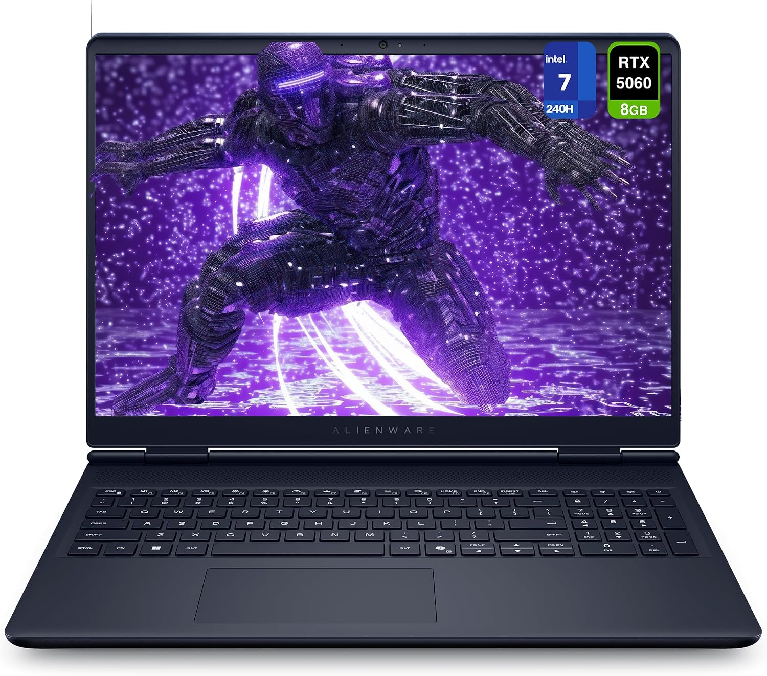 Alienware 16 Aurora Gaming Laptop, Intel 7-240H, 32 GB DDR5 RAM, 1 TB PCIe SSD, 16' WQXGA (2560x1600) 120Hz Display, Nvidia G-Force RTX 5060, Backlit Keyboard, W11 Home, Blue