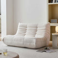YVDNHP Bean Bag Chair for Adults, Oversized Loveseat Fireside Chair Comfy Bean Bag Couch, 2 Seater Lazy Sofa Couch Memory Foam Floor Chair Loveseat for Living Room, Bedroom Apartment Office (Beige)
