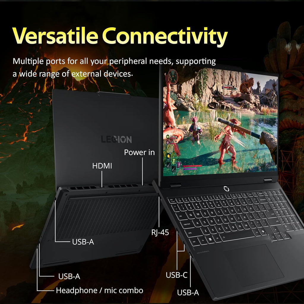 Lenovo Legion 5 15.3' WUXGA 165Hz Gaming Laptop, AMD Ryzen 7 260, GeForce RTX 5060, 64GB DDR5, 5TB Storage (4TB SSD+1TB Docking Station Set), Backlit Keyboard, HD Camera, Wi-Fi 6, Win 11, Black