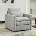 Harper & Bright Designs Chenille Fabric Upholstered Sofa, Oversized Comfy Cloud Loveseat Sofa Couch, Double Plush Cushion for Living Room