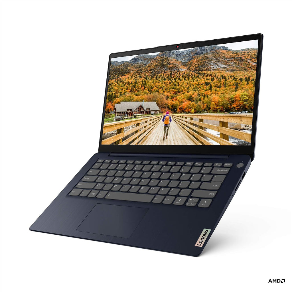 Lenovo IdeaPad 3 14 Laptop, AMD Ryzen 5 5500U, 8GB RAM, 256GB Storage, 14.0' FHD Display, AMD Radeon 7 Graphics, Windows 10 Home, Abyss Blue
