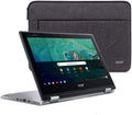 acer Chromebook Spin 11 Convertible Laptop, Intel Celeron N3350, 11.6' HD Touch Display, 4GB DDR4, 32GB eMMC, 802.11ac WiFi, Wacom EMR Pen, Sleeve, CP311-1HN-C2DV, Silver