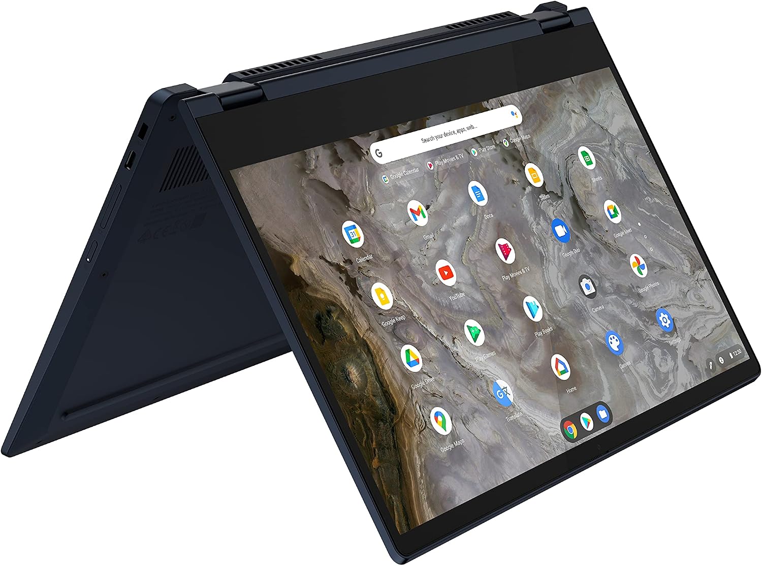 Lenovo Flex 5i 13 Chromebook 2-in-1 Laptop, Intel Core i3-1115G4, 8GB RAM, 64GB Storage, Intel UHD Graphics, 13.3' FHD Touchscreen Display, Chrome OS, Abyss Blue