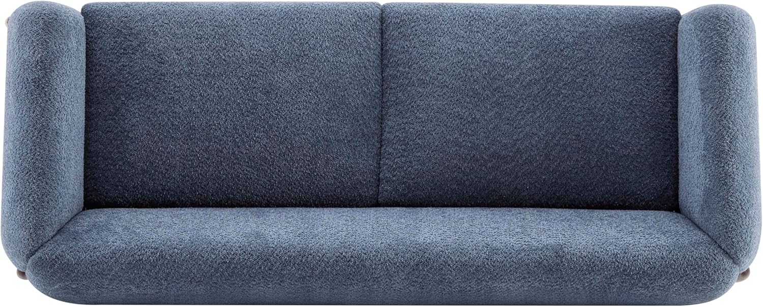 Christopher Knight Home Almab 82 Inches Sofa Couch, Cozy Boucle Upholstered 3-Seater Sofa, Wood Frame Couch, Comfy Couches for Living Room and Office, Modern Sofa, Lounge Seating, Navy Blue