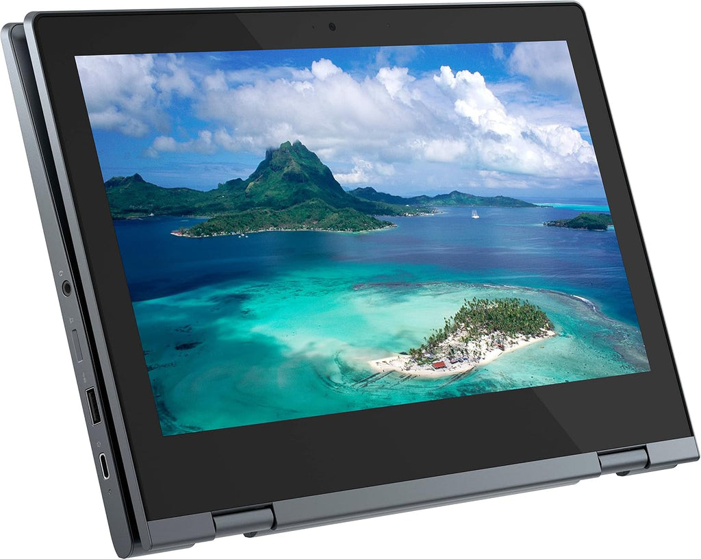 Lenovo Flex 3 11.6' 2 in1 HD Touchscreen Chromebook, Intel Celeron N4020(Up to 2.8GHz), 4GB DDR4 RAM, 64GB eMMC Storage, Webcam, WiFi 5, USB-A&C, Long Battery Life, Chrome OS, w/CUE Accessories