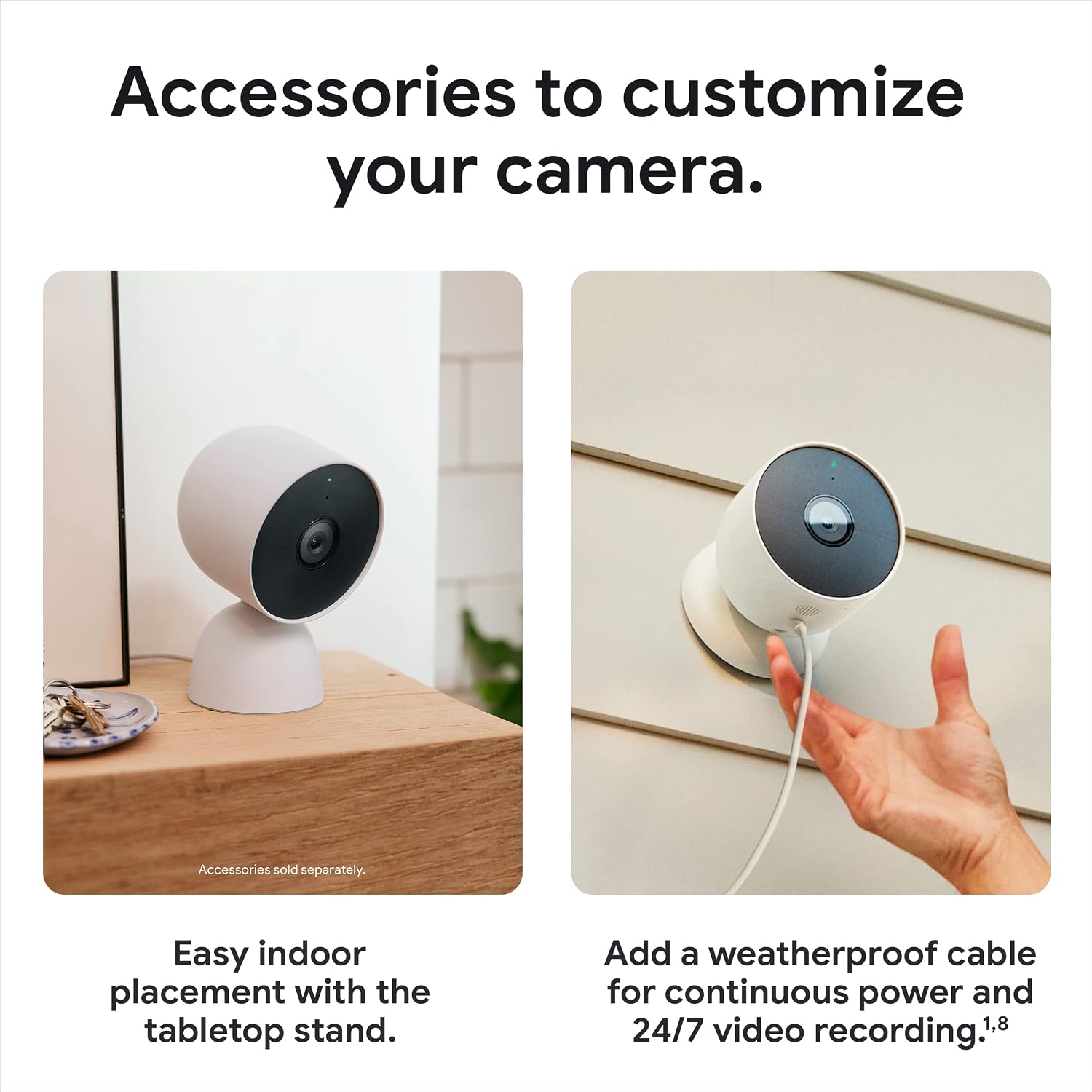 Google Nest Cam Outdoor or Indoor/Battery - 2nd Generation (3 Pack) (Renewed)