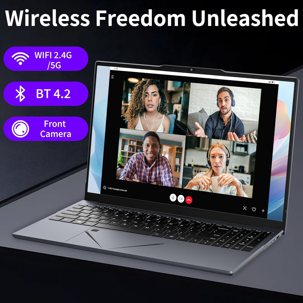 15.6' Laptop, Ryzen 5 3500U (Up to 3.7GHz) Quad-Core Processor, 32GB DDR4 RAM, 1TB NVMe SSD, Portable Notebook with Adjustable Touchpad, Privacy Webcam Switch-Grey (32GB DDR4 | 1TB SSD)