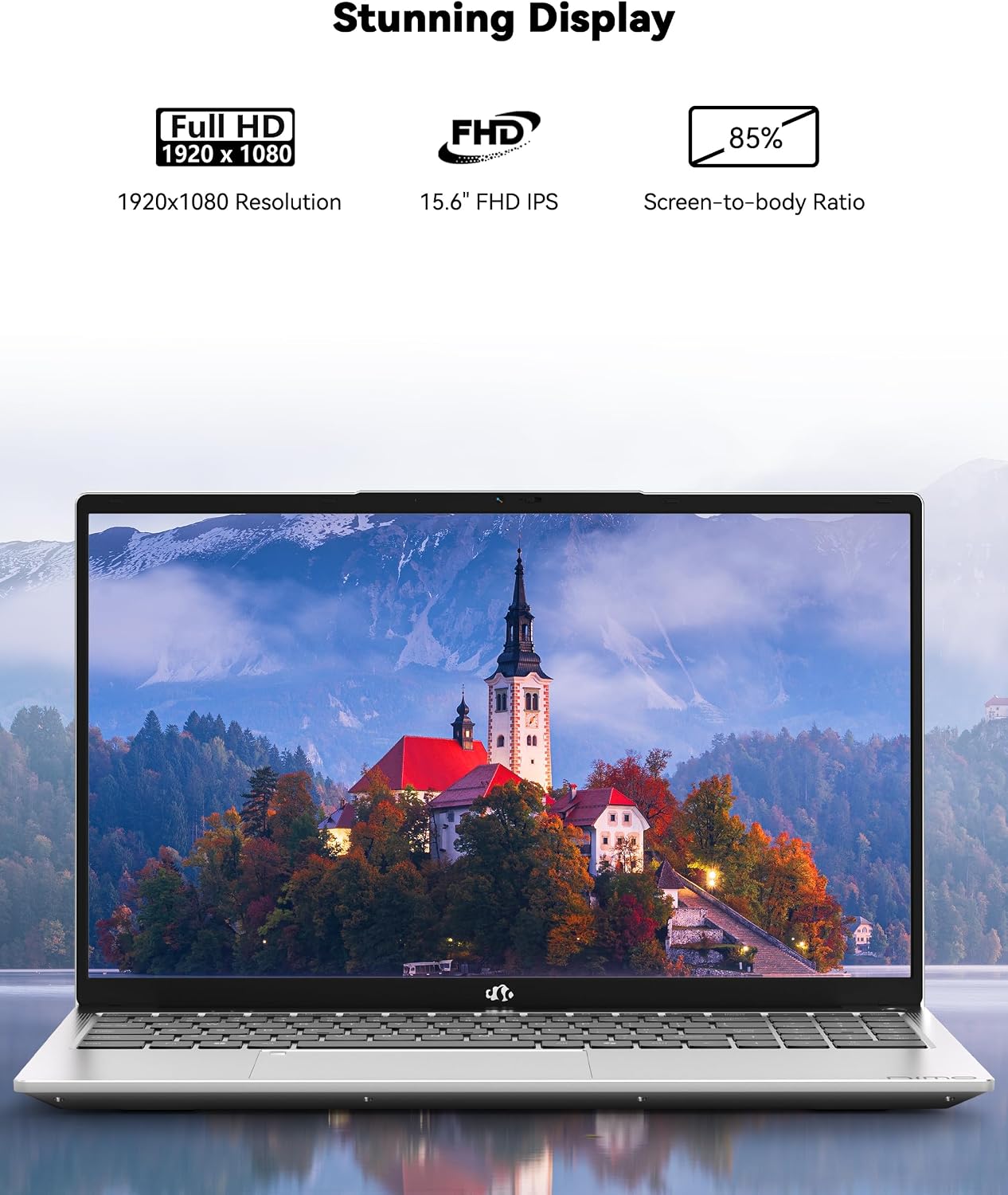 NIMO 15.6'' IPS FHD-Laptop, 16GB RAM 1TB SSD AMD Ryzen 5(Beat i5-1135G7, 4 Cores Up to 3.7GHz) Student Computer with 2 Years Warranty, 65W Type-C, Fingerprint, Backlit Keyboard, BT5.2, Numpad
