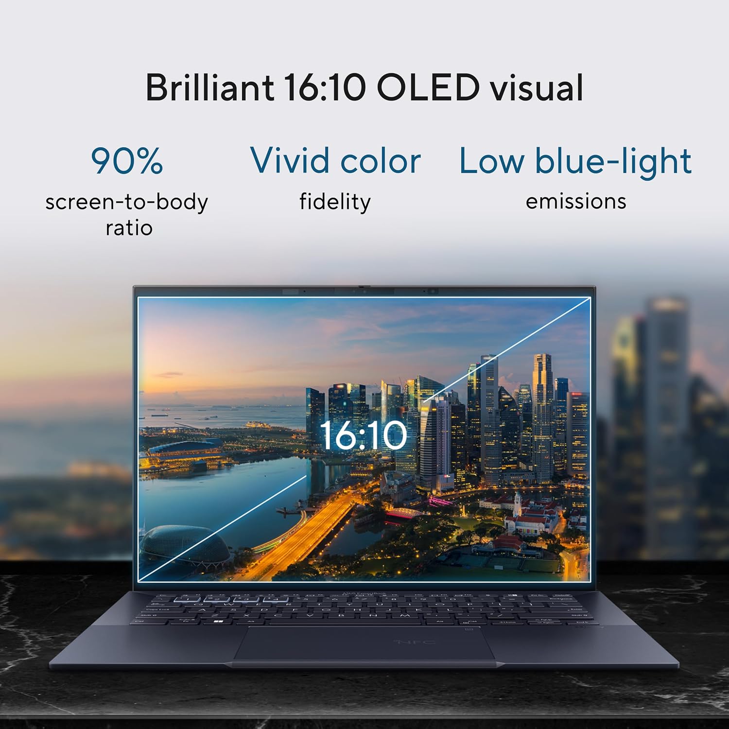 ASUS ExpertBook/BLACK/14.0 WQXGA+(WQ+) Non-Touch/CORE 7 150U/32GB/Intel UMA/1TB/WIN11 PRO