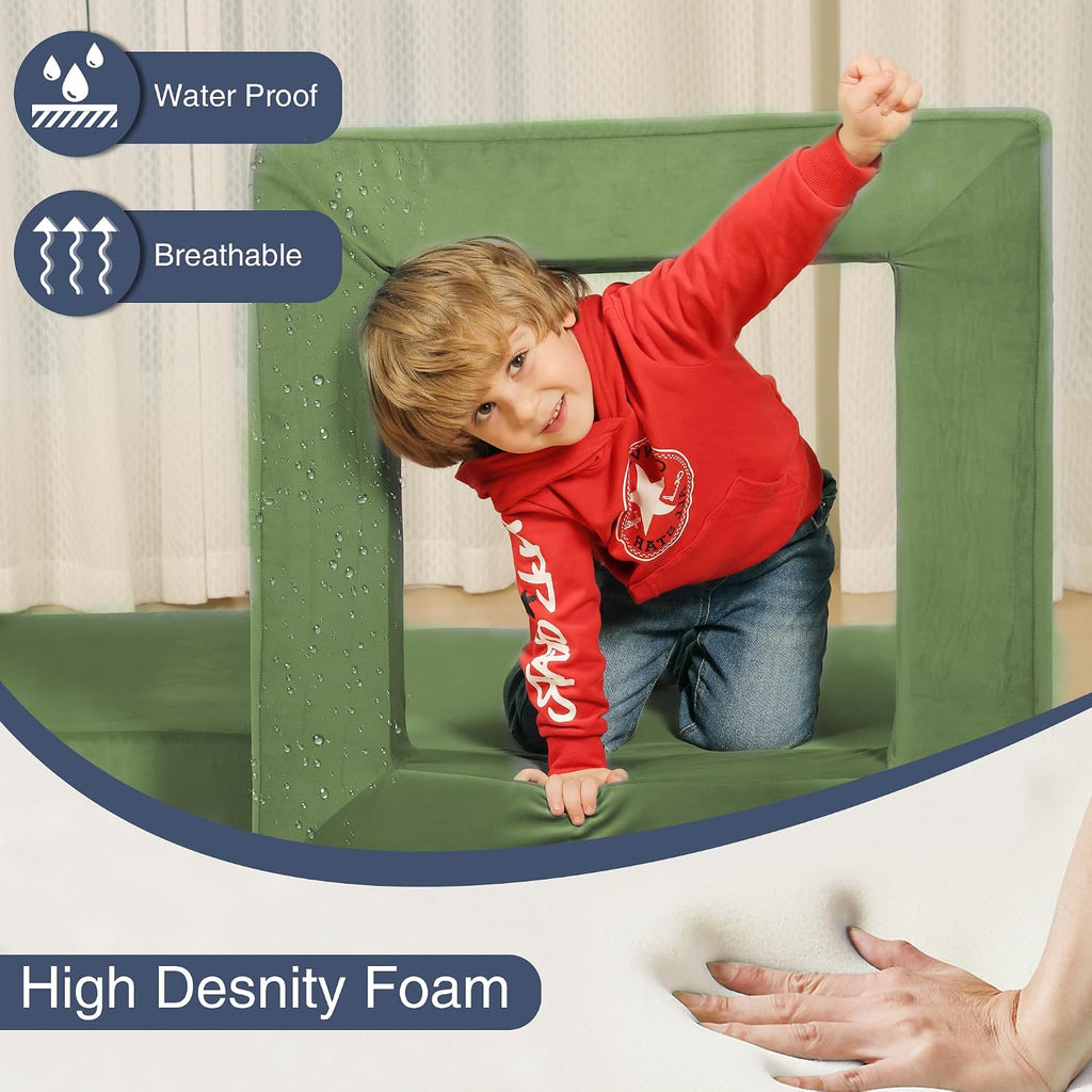 Edbuosy 22Pcs Modular Kids Play Couch - Kids Couch for Playroom Bedroom Living Rooms Toddler Sofa for Inspiring Child Creativity，Children Convertible Foam Sofa