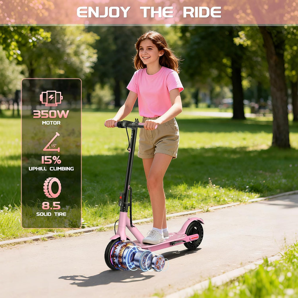 MAXSHOT Electric Scooter Adults & Big Kids, Top Speed 9/16/19MPH, 10/12/16/19Miles Range, 6.5'/8.5' Tires Folding Escooter, APP Control
