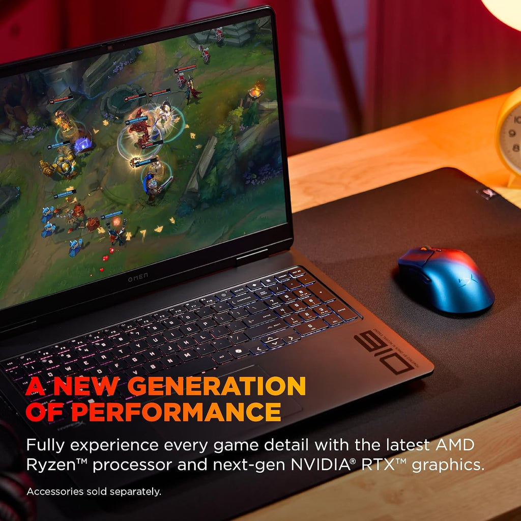 HP OMEN 16 Slim Gaming Laptop (AMD Ryzen 9 8940HX, 64GB DDR5, 4TB SSD, NVIDIA RTX 5060 8GB, 16-core (>Ultra 7-155H)), FHD+ 144Hz Display, 4-Zone RGB Backlit, IR Webcam,IST Dock, Wi-Fi, Win 11 Home