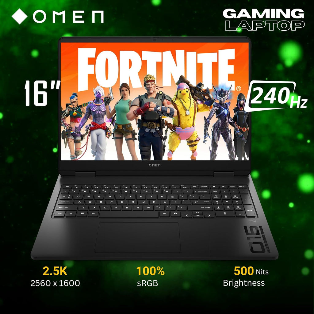 HP OMEN 16 Gaming Laptop, 16 240Hz 2.5K Display, Intel Core Ultra 9 285H(>i9-14900, 5.4GHz), GeForce RTX 5070, Copilot, AI & VR Ready, Backlit Keyboard, Windows 11 Pro, Black(32GB DDR5 RAM | 1TB SSD)