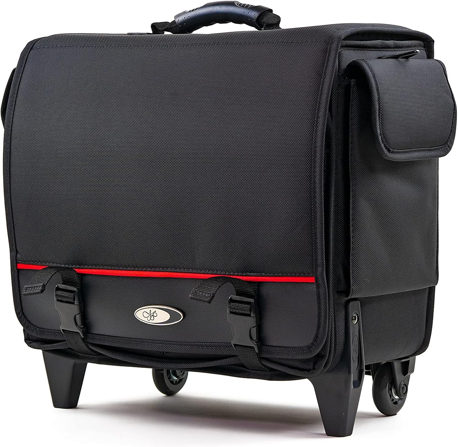 MCY MXLT-RB3 Laptop Storage Roller Bag Up To 3 Laptops for Schools Office Gaming Laptops - Black, 16x16x9 inches