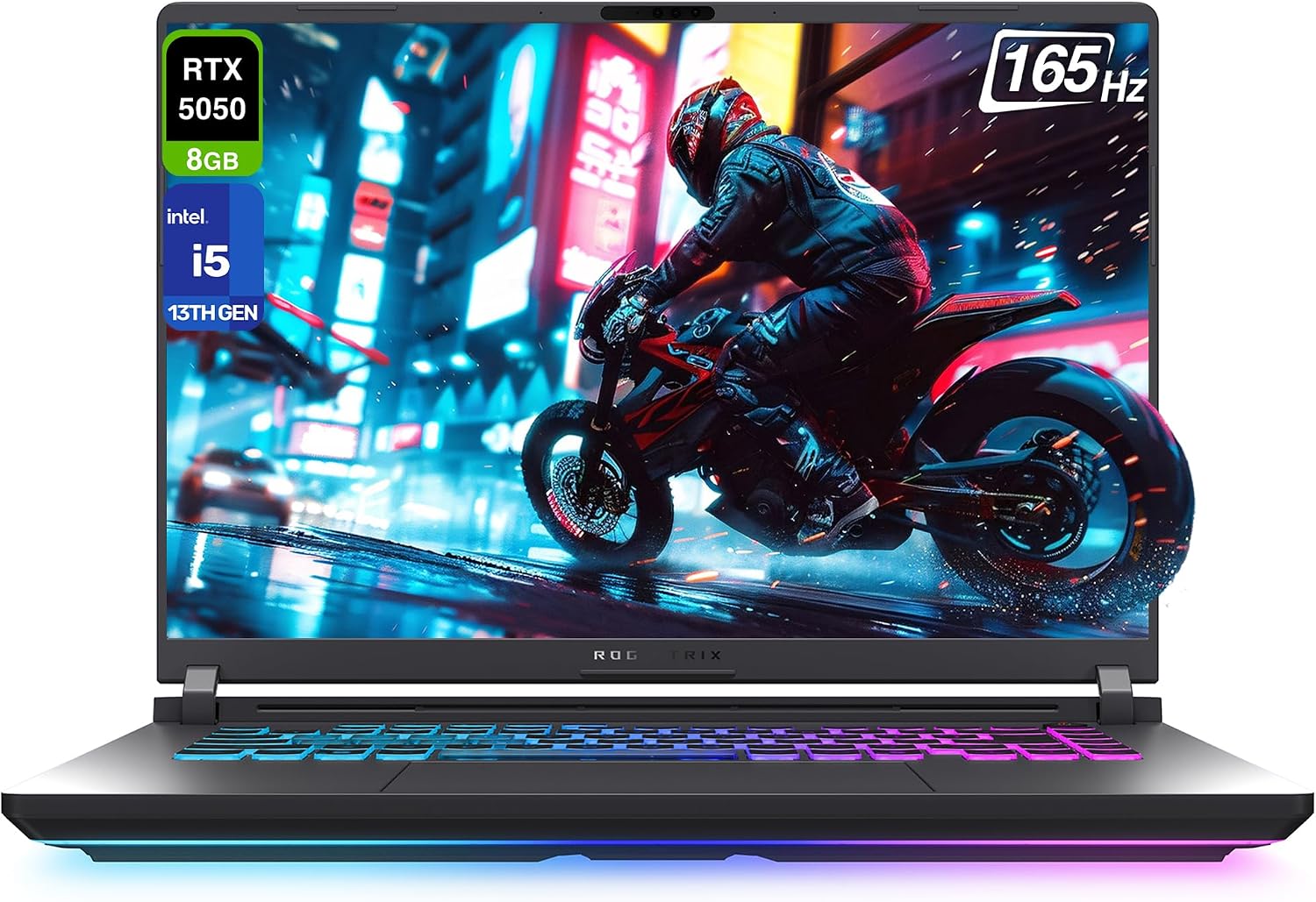 ASUS ROG Strix G16 Gaming Laptop, Intel i5-13450HX, 32 GB DDR5 RAM, 2 TB PCIe SSD, 16' FHD+ (1920x1200) Display, Nvidia G-Force RTX 5050, 4-Zone RGB Keyboard, W11 Home, Eclipse Gray