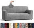 PAULATO BY GA.I.CO. Sofa Slipcover - Stretch Couch Cover - Stylish Cushion Sofa Cover - Soft Fabric Slip Cover - 1-Piece Form Fit Washable Protector for Pet - Microfibra Collection - Ash