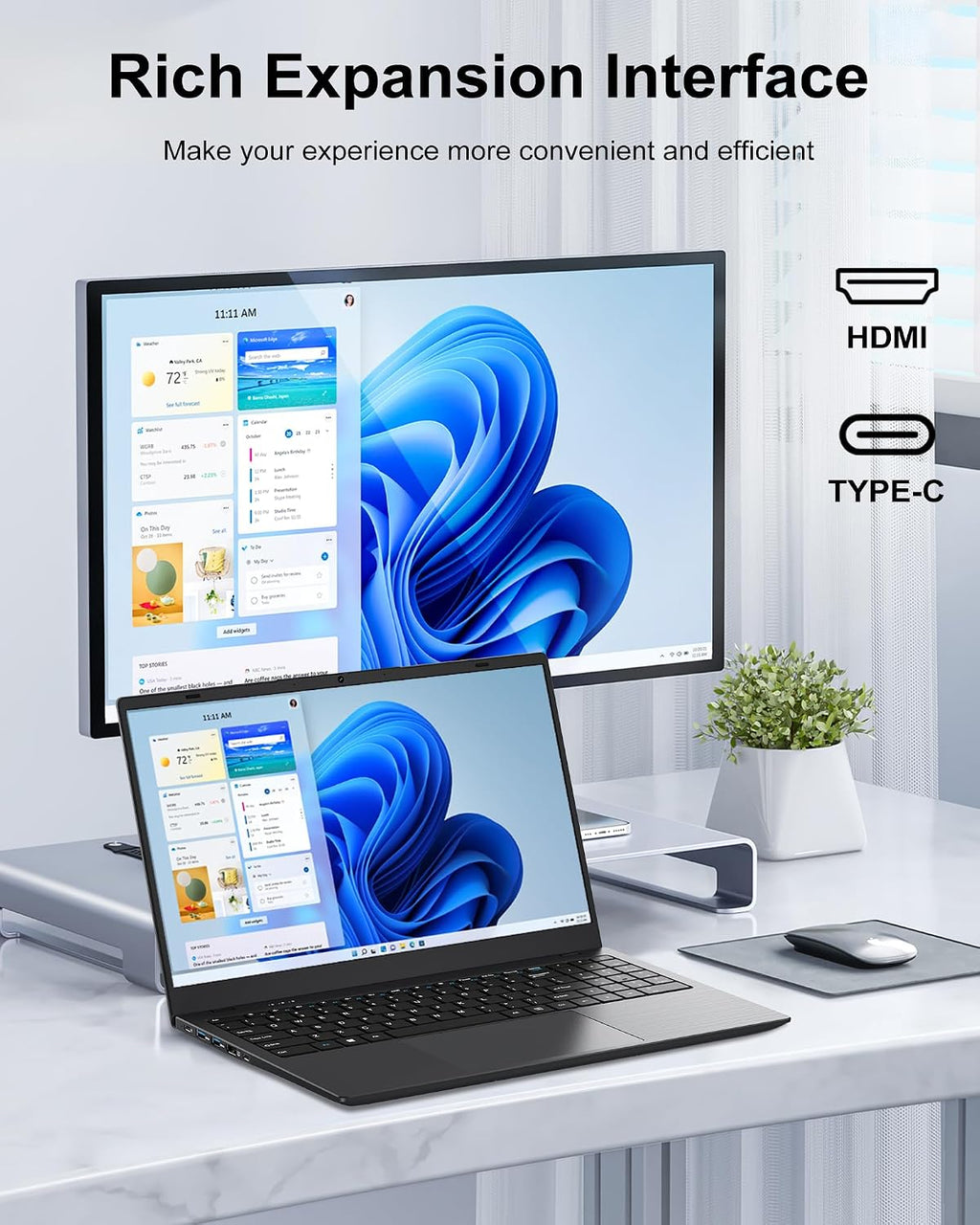 BLUEING 15.6' Laptop Computer, Laptop with 32GB RAM 1TB SSD, Gold 6500Y (Up to 3.4GHz), 1080P FHD IPS Display, Type-C, HDMI, USB3.2, WiFi, Bluetooth, Long Battery Life, Laptops for Business & Student