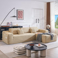 Cloud Sectional Couch with L-Shape Chaise, Modern Modular Sofa with Deep Seat, Built-in Cup Holder & Storage Pocket for Living Room Bedroom, No Assembly Required (Camel, Right Facing Chaise)