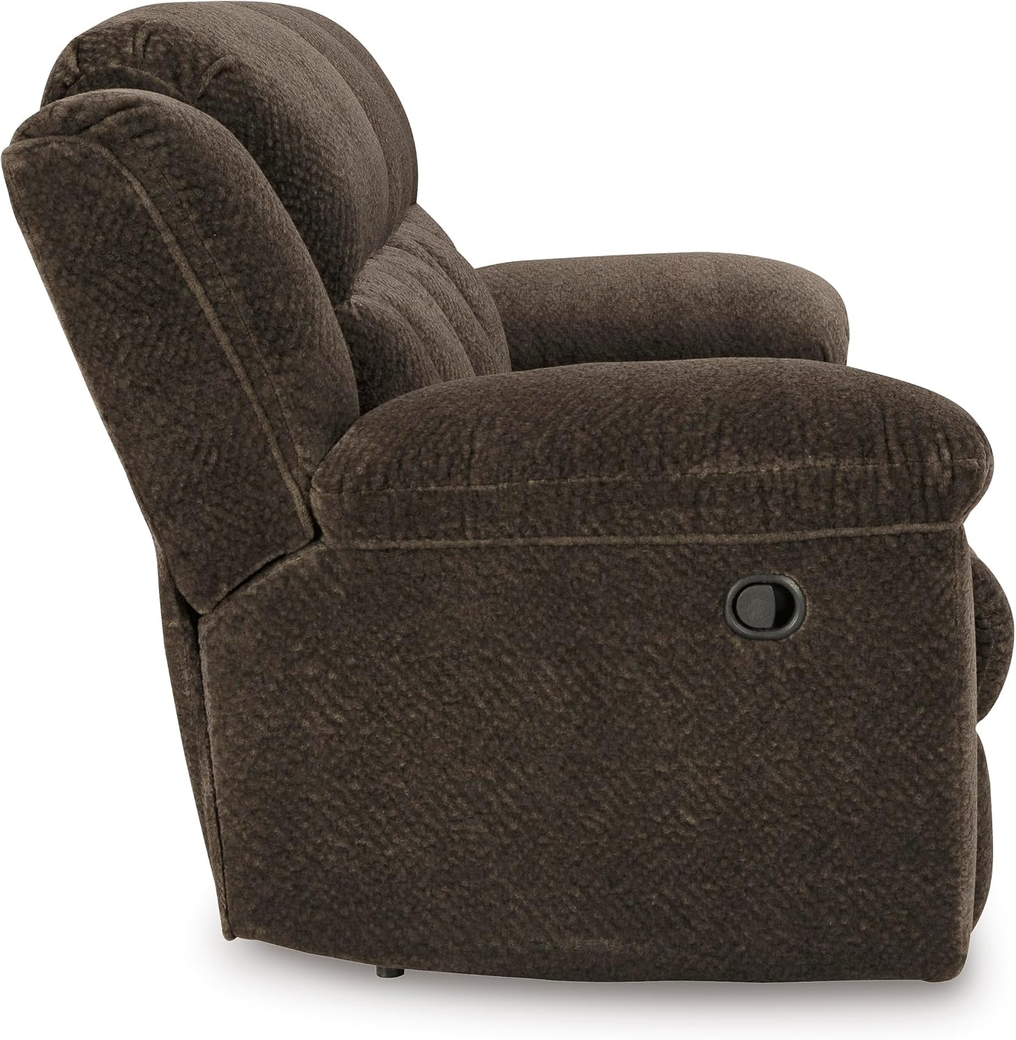 Signature Design by Ashley Frohn Modern Manual Reclining Sofa, Dark Brown