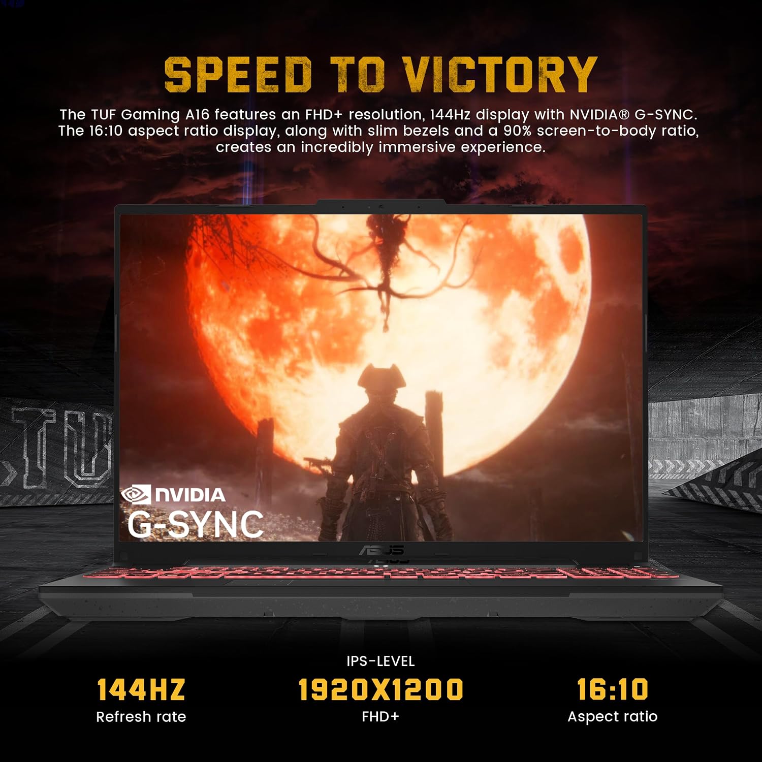 ASUS TUF A16 16' WUXGA 144Hz Gaming Laptop, AMD Ryzen 7 7445HS, NVIDIA GeForce RTX 4050, 16GB DDR5, 2TB Storage(1TB SSD+1TB Docking Station Set), Backlit Keyboard, Copilot, Wi-Fi 6, Win11 Pro, Gray