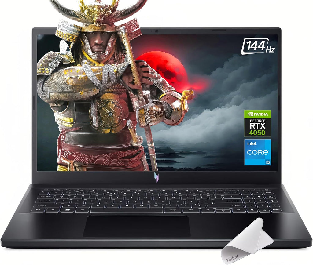 Acer Nitro V 15.6-inch FHD 144Hz Gaming Laptop, Intel Core i5-13420H, NVIDIA GeForce RTX 4050, Windows 11(32GB RAM | 1TB PCIe SSD)