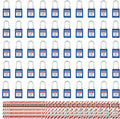 SAFBY 50 Keyed Different Lockout Tagout Locks with 50 Lock Out Tag Out Tags - Loto Safe Padlocks for Lock Out Tag Out Stations and Devices (1-50 Blue)