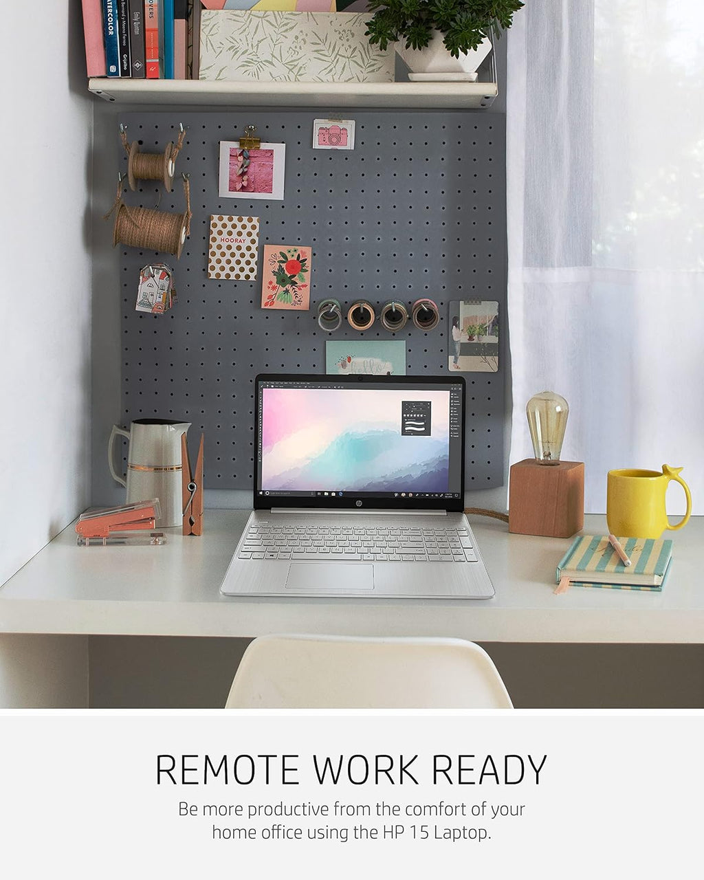 HP 15 Laptop, AMD Ryzen 3 Processor, 8 GB RAM, 256 GB SSD, 15.6' Full HD Windows 10 Home in S Mode, Lightweight Computer with Webcam and Dual Mics, Work, Study, & Gaming (15-ef1050nr, 2021)