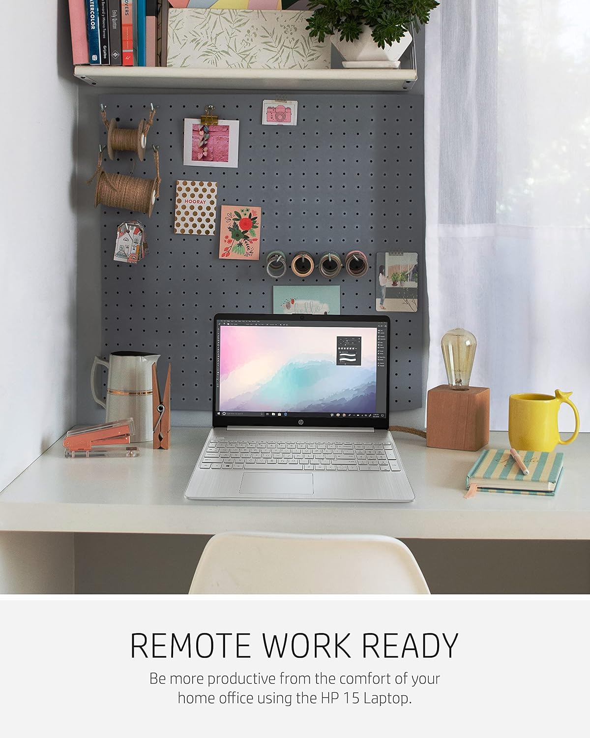 HP 15 Laptop, AMD Ryzen 3 Processor, 8 GB RAM, 256 GB SSD, 15.6' Full HD Windows 10 Home in S Mode, Lightweight Computer with Webcam and Dual Mics, Work, Study, & Gaming (15-ef1050nr, 2021)