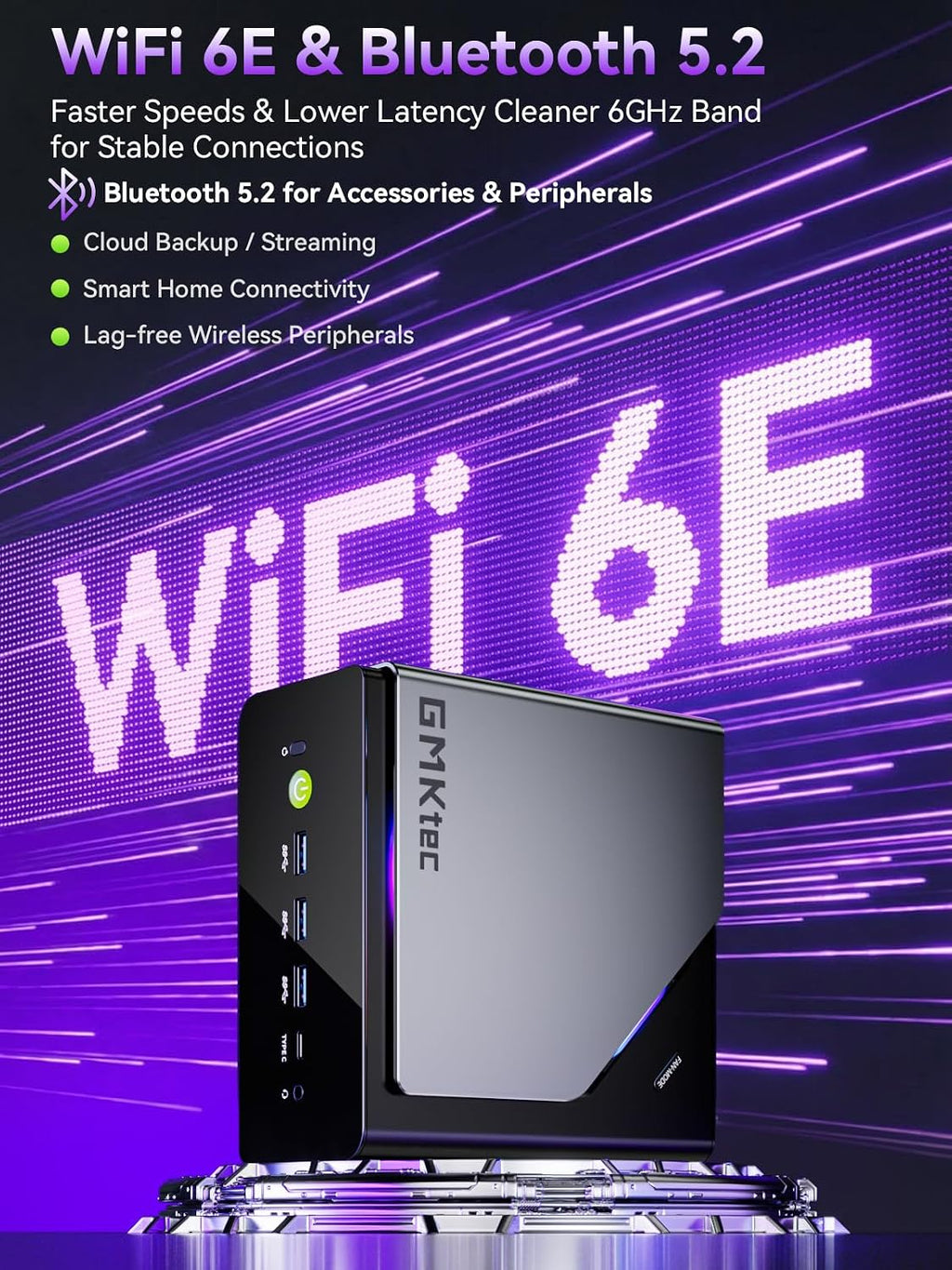 GMKtec K15 AI Mini PC Oculink with Intel Core Ultra 5 125U Processor, Barebones Without RAM/SSD/OS, Desktop Computer AI Boost, 3X M.2 2280 Storage Expansion, Dual NIC 2.5GbE, HDMI 2.1, USB4