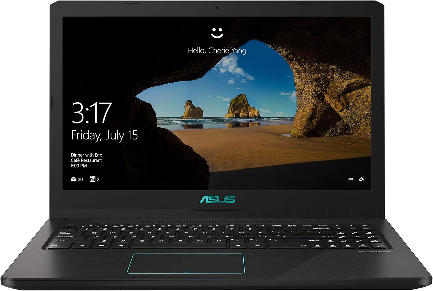 ASUS VivoBook 15.6' FHD Laptop, AMD Quad Core R5-3500U, GeForce GTX 1050 Graphics, 8GB DDR4 RAM, 512GB PCIe SSD, Windows 10 Home, Wi-Fi 5, Fingerprint, Backlit KB, Black, M570DD-DS55