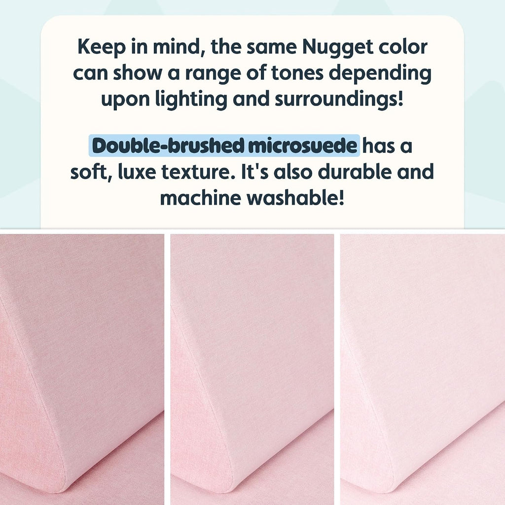 Nugget - The Original Play Couch for Kids - Modular Foam Children's Sofa for Playroom, Imagination, & Creative Open Ended Play - Washable & Convertible Playroom Furniture, Heartthrob