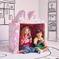 YOURIGAMI Kids and Toddler Play Couch, Convertible Folding Sofa, Durable Foam Modular Design, Glow in The Dark Unicorn