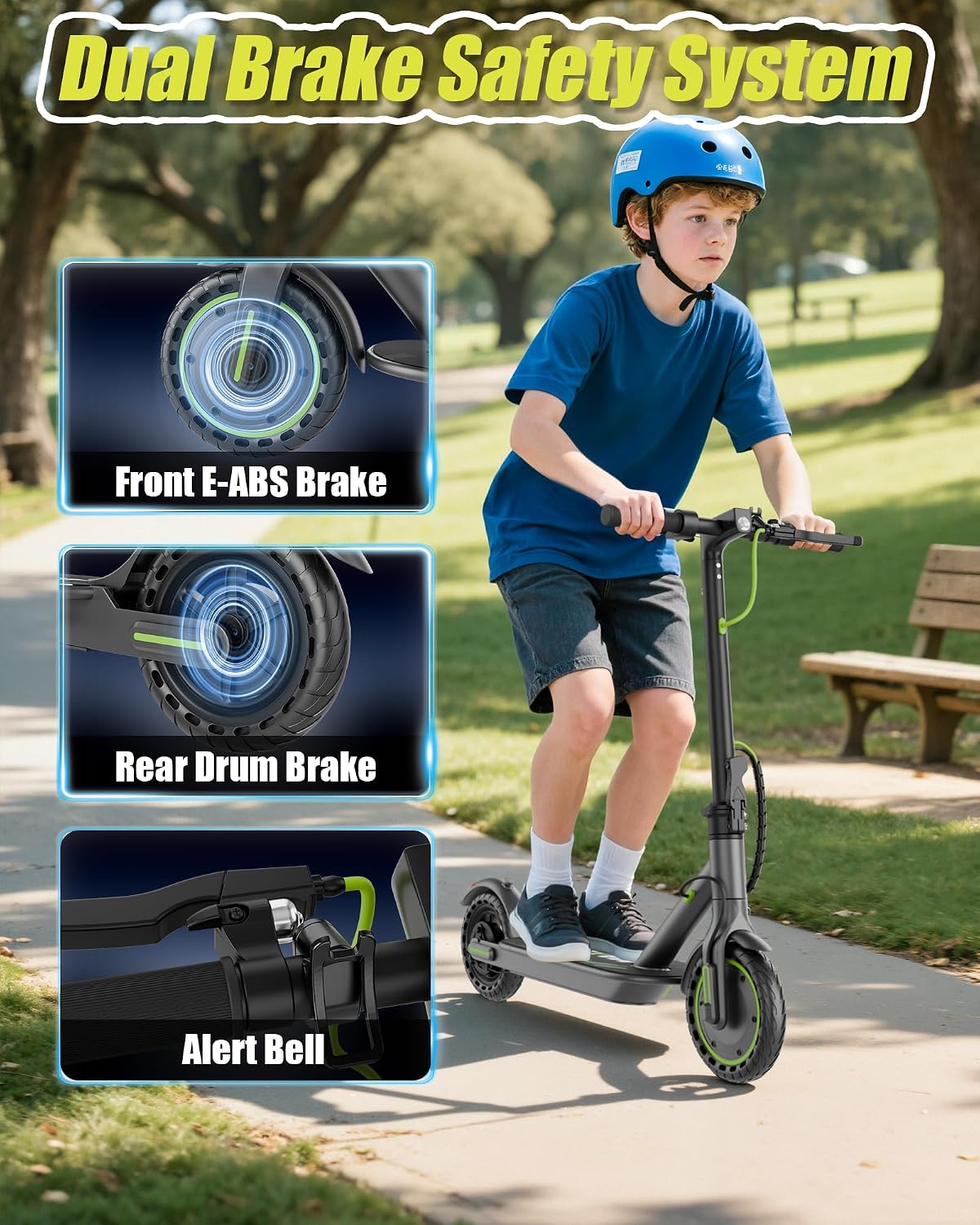 MAXSHOT Electric Scooter Adults & Big Kids, Top Speed 9/16/19MPH, 10/12/16/19Miles Range, 6.5'/8.5' Tires Folding Escooter, APP Control