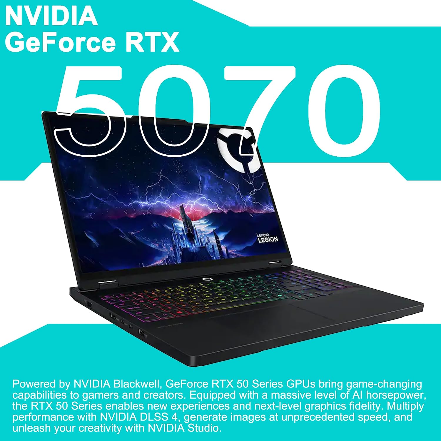 Lenovo Legion Pro 5 Gaming AI Laptop 16' WQXGA 2560x1600 OLED 165Hz Intel 24-core Ultra 9 275HX 32GB RAM 1TB SSD GeForce RTX 5070 DLSS4 (Up to 798 AI Tops) RGB Backlit Harman Wi-Fi7 Win11 ICP Hub