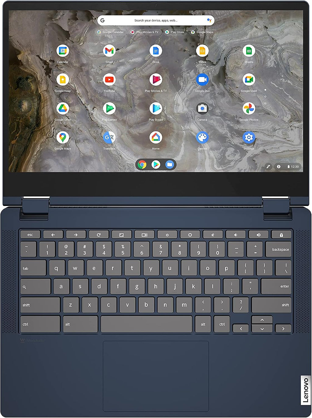 Lenovo Flex 5i 13 Chromebook 2-in-1 Laptop, Intel Core i3-1115G4, 8GB RAM, 64GB Storage, Intel UHD Graphics, 13.3' FHD Touchscreen Display, Chrome OS, Abyss Blue