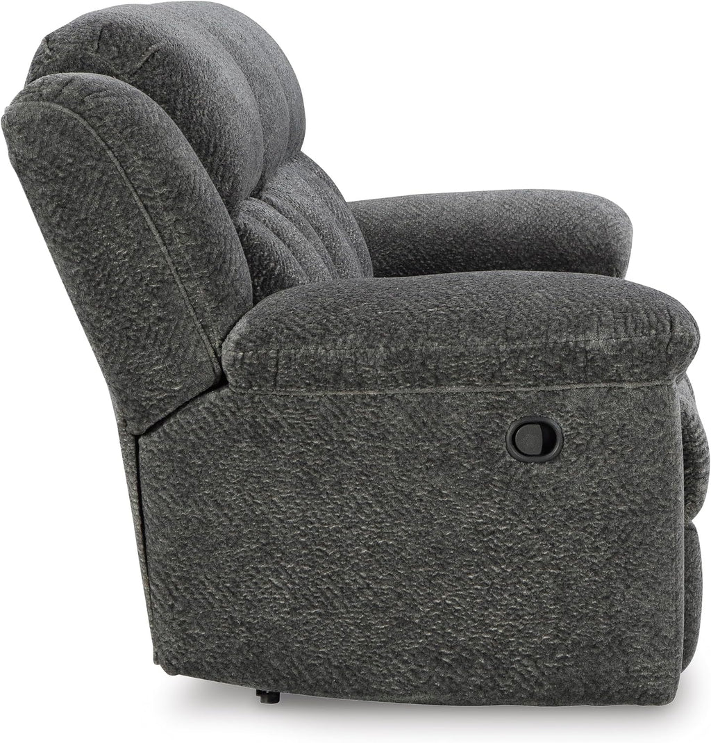 Signature Design by Ashley Frohn Contemporary Manual Reclining Sofa, Gray