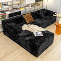 104' Cloud Sectional Couch with L-Shape Chaise， Modern Modular Sofa, Deep Seat Comfort, No Assembly Required(Plush Corduroy Fabric)