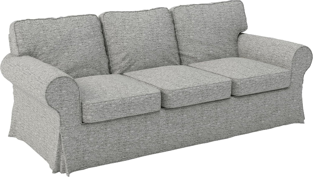Ektorp 3 Seat Sofa Cotton Cover Replacement Slipcover Compatible with IKEA Ektorp Sofa Cover (Polyester Flax Sofa)